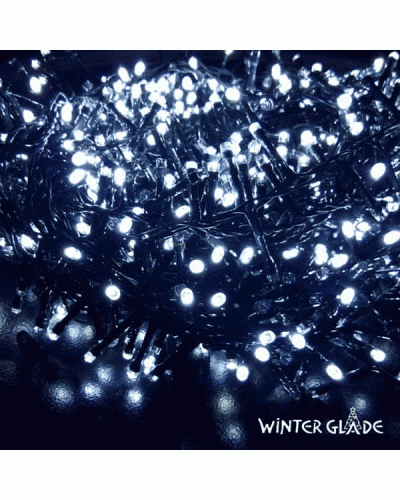 Светодиодная гирлянда (холодный бел. свет) Winter Glade CC370 для улицы и дома 740 см