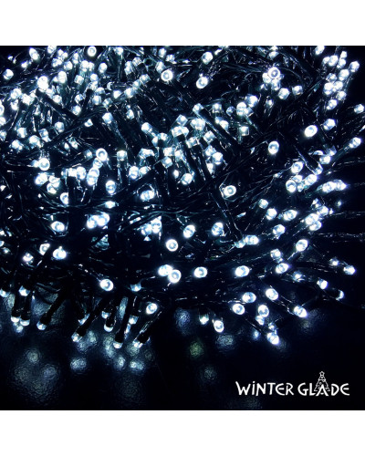 Светодиодная гирлянда (холодный бел. свет) Winter Glade CC370 для улицы и дома 740 см