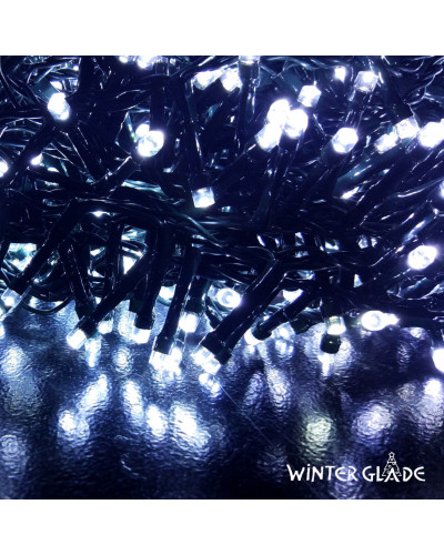 Светодиодная гирлянда (холодный бел. свет) Winter Glade CC370 для улицы и дома 740 см