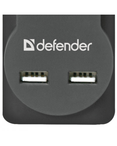 Сетевой фильтр Defender DFS 753 5 розеток 2 USB 3 м 99753 (512732)