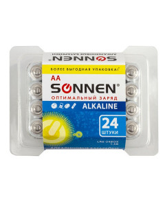 Батарейки алкалиновые  Sonnen Alkaline LR6 (АА) 24 шт 455095