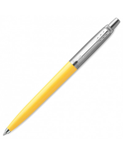 Ручка шариковая Parker "Jotter Orig Yellow", желтый, нержавеющая сталь, блистер, синяя, 143862