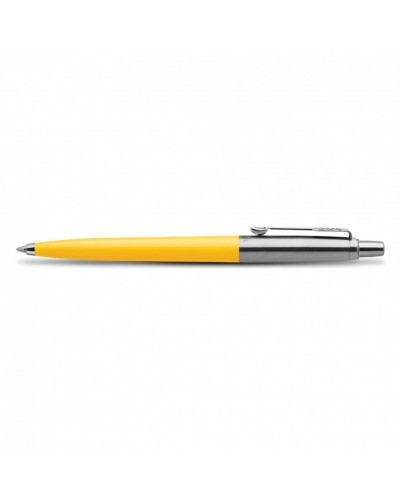 Ручка шариковая Parker "Jotter Orig Yellow", желтый, нержавеющая сталь, блистер, синяя, 143862