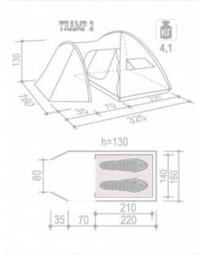 Палатка Indiana Tramp 2