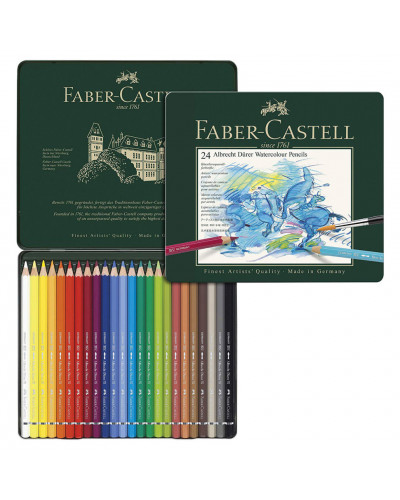 Карандаши акварельные художественные Faber Castell Albrecht Durer 24 цвета в коробке 117524