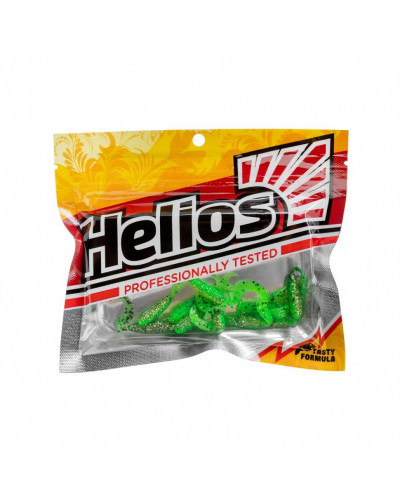 Твистер Helios Тiny Credo 1,55"/4 см, цвет Green Peas 12 шт HS-8-051