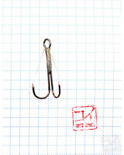 Крючок Koi Weedless Double Hook № 4 , BN, двойник незацепляйка (5 шт.) KH2325-4BN