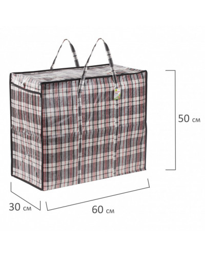 Клетчатая сумка-баул Любаша 90 л 604702