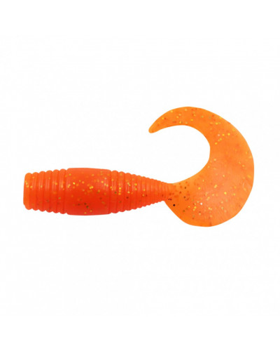 Твистер Yaman PRO Spry Tail, р.1,5 inch, цвет #03 - Carrot gold flake (уп. 10 шт.) YP-ST15-03