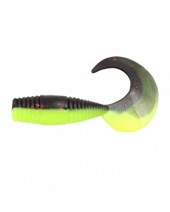 Твистер Yaman PRO Spry Tail, р.3 inch, цвет #32 - Black Red Flake/Chartreuse (уп. 3 шт.) YP-ST3-32