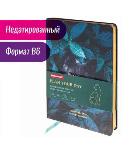 Ежедневник недатированный B6 Brauberg Vista Thickets 136 листов 112115