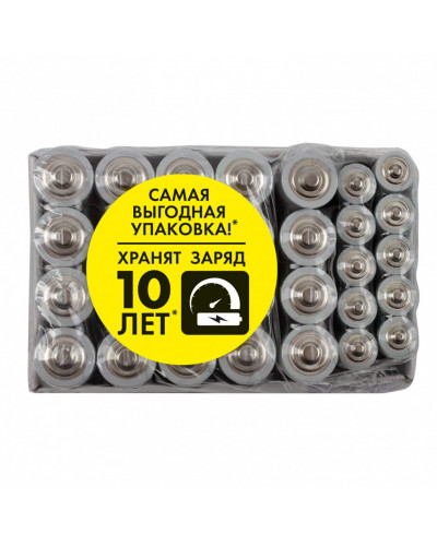 Батарейки алкалиновые Sonnen Alkaline LR6+LR03 (AA+ААА) 30 шт 455097