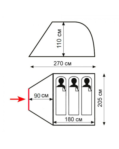 Палатка Totem Summer 3 Plus (V2) TTT-031