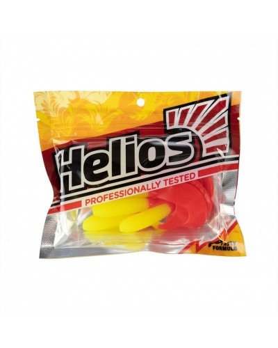 Твистер Helios Credo 3,35"/8,5 см, цвет Acid lemon & Red 7 шт HS-11-029