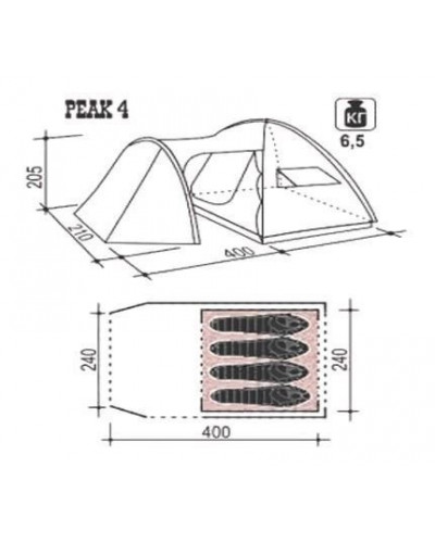 Палатка Indiana Peak 4