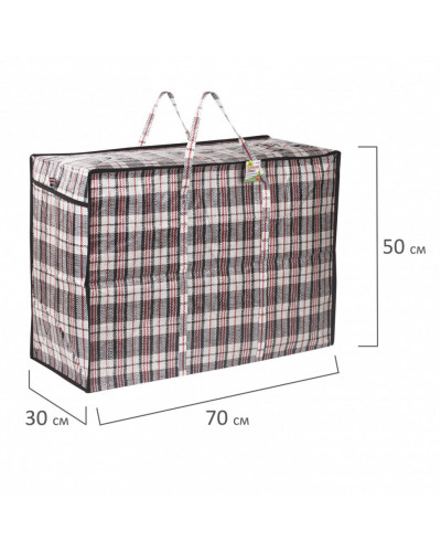 Клетчатая сумка-баул Любаша 105 л 604703