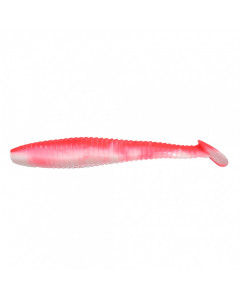 Виброхвост Yaman PRO Flatter Shad, р.5 inch, цвет #27 - Red White (уп. 4 шт.) YP-FS5-27