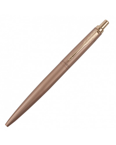 Ручка шариковая Parker "Jotter XL Monochrome Pink Gold PGT", розовое золото, сталь, синяя, 143765