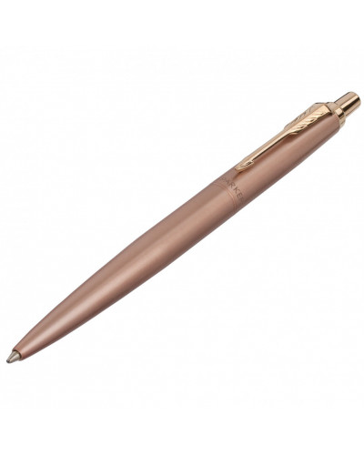 Ручка шариковая Parker "Jotter XL Monochrome Pink Gold PGT", розовое золото, сталь, синяя, 143765