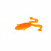 Лягушка Helios Crazy Frog 3,55"/9,0 см, цвет Orange & Sparkles 4 шт HS-23-022