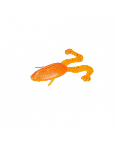 Лягушка Helios Crazy Frog 3,55"/9,0 см, цвет Orange & Sparkles 4 шт HS-23-022