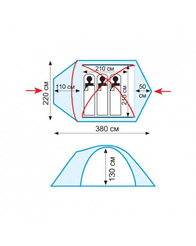 Палатка Tramp Mountain 3 V2