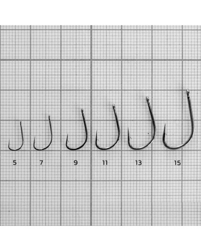 Крючок Helios Izumejina с кольцом №15 цвет BC (10 шт) HS-IZ-15