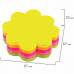 Блок самоклеящийся (стикеры) Brauberg Цветок 250 листов, 5 цветов 126691
