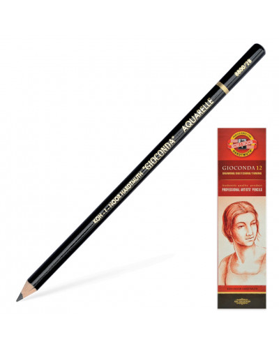 Карандаш чернографитовый, акварельный,  KOH-I-NOOR Gioconda 2B