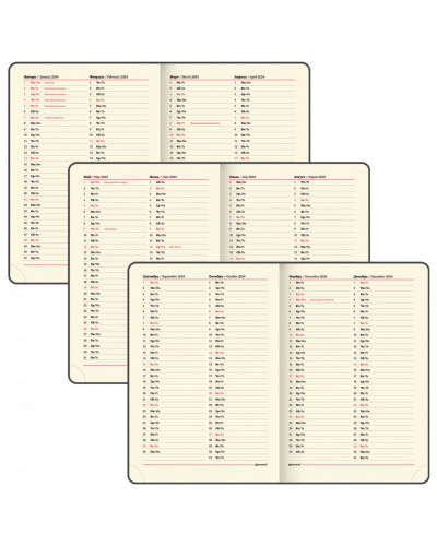 Ежедневник датированный 2024 г. А4 210х297 мм, Brauberg "Comodo", под кожу, черный, 114774