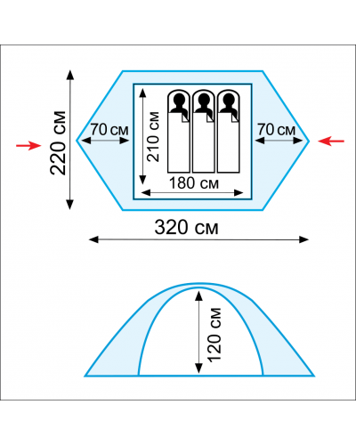 Палатка Tramp Scout 3 (V2)