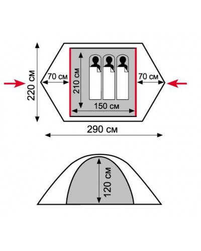 Палатка Tramp Lite Tourist 2