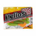 Твистер Helios Long Hybrid 3,55"/9,0 см, цвет Lime & Orange 7 шт HS-15-020