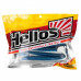 Виброхвост Helios Trofey 5.5"/14 см, цвет Blue Sparkles & White 4 шт HS-25-026