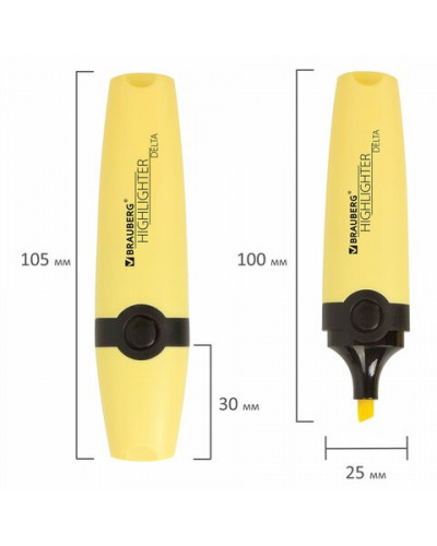 Набор текстовыделителей Brauberg Delta линия 1-5 мм 12 цветов 151737