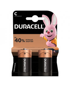 Батарейки алкалиновые Duracell Basic LR14 (С) 2 шт (450428)