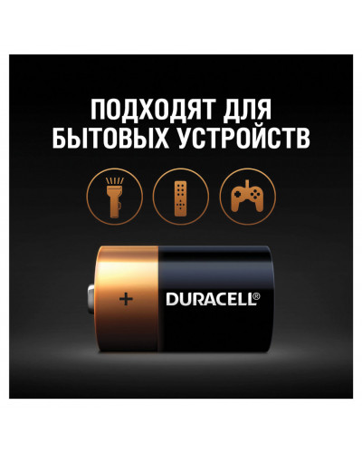 Батарейки алкалиновые Duracell Basic LR14 (С) 2 шт (450428)