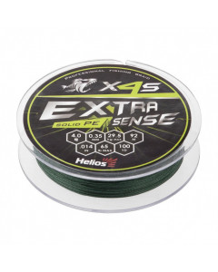 Шнур плетеный Helios Extrasense X4S PE 4/65LB 0,35мм 92м Green HS-ES-X4S-4/65LB