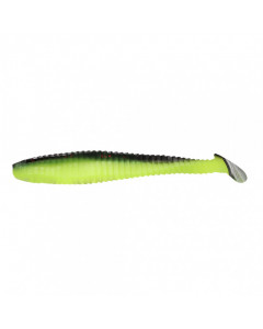 Виброхвост Yaman PRO Flatter Shad, р.5 inch, цв. 32 - Black Red Flake/Chartreuse, 4 шт  YP-FS5-32