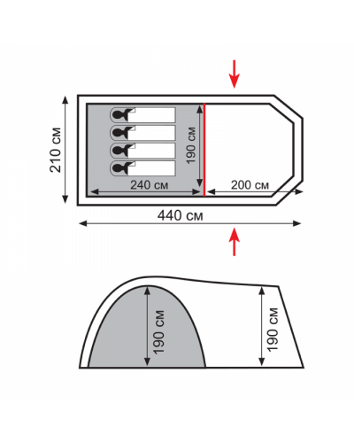 Палатка Totem Catawba 4 (V2) TTT-024
