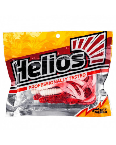 Твистер Helios Credo Four Tail 2,35"/6,0 см, цвет Red & White 10 шт HS-20-003