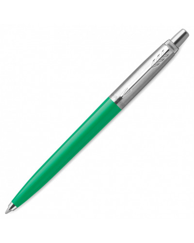 Ручка шариковая Parker "Jotter Orig Green", зеленый, нержавеющая сталь, блистер, синяя, 143863