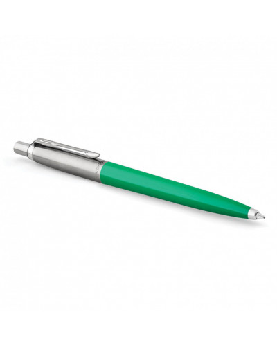 Ручка шариковая Parker "Jotter Orig Green", зеленый, нержавеющая сталь, блистер, синяя, 143863