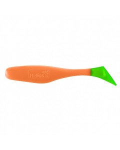 Виброхвост Helios Vigor 3,75"/9.5 см, цвет Orange & Green 7 шт HS-6-025