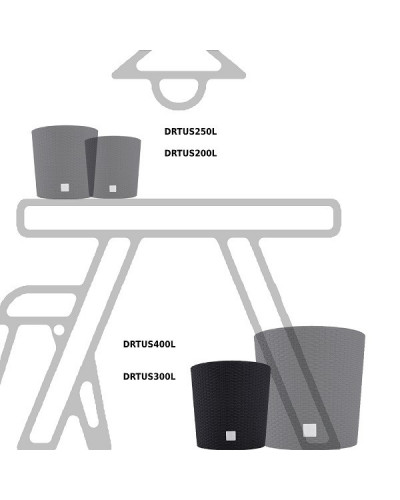 Кашпо для цветов Rato Round DRTUS300L-S433 (15/15,3 л) 2 предмета