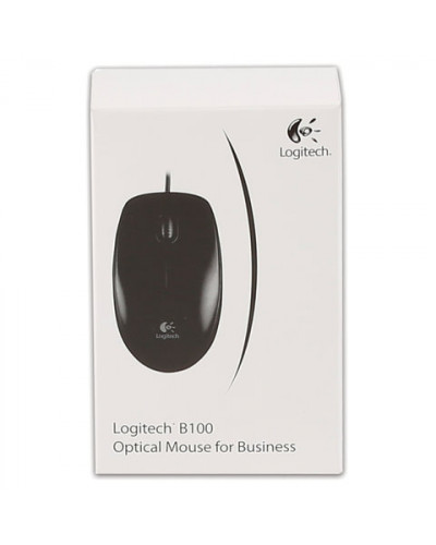 Мышь проводная оптическая USB Logitech B100 (910-003357)