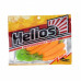 Твистер Helios Long Hybrid 3,55"/9,0 см, цвет Orange & Green 7 шт HS-15-025