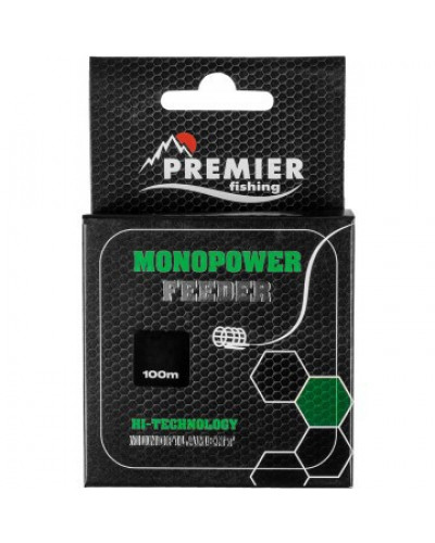 Леска Premier Fishing Monopower Feeder 0,18мм 100м Green Nylon PR-MF-G-018-100