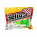 Твистер Helios Credo 2,35"/6,0 см, цвет White & Green 7 шт HS-10-016