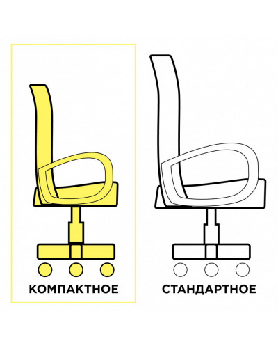 Стул офисный Brabix Smart MG-313 ткань/сетка, черно-оранжевое 531844